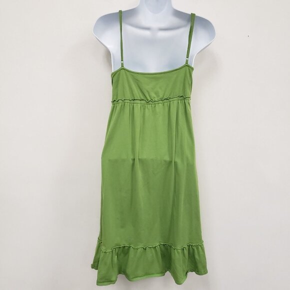 Ann Taylor Loft Womens Y2K Forrest Fairy Babydoll Mini Dress Size M Goblincore - Picture 2 of 8